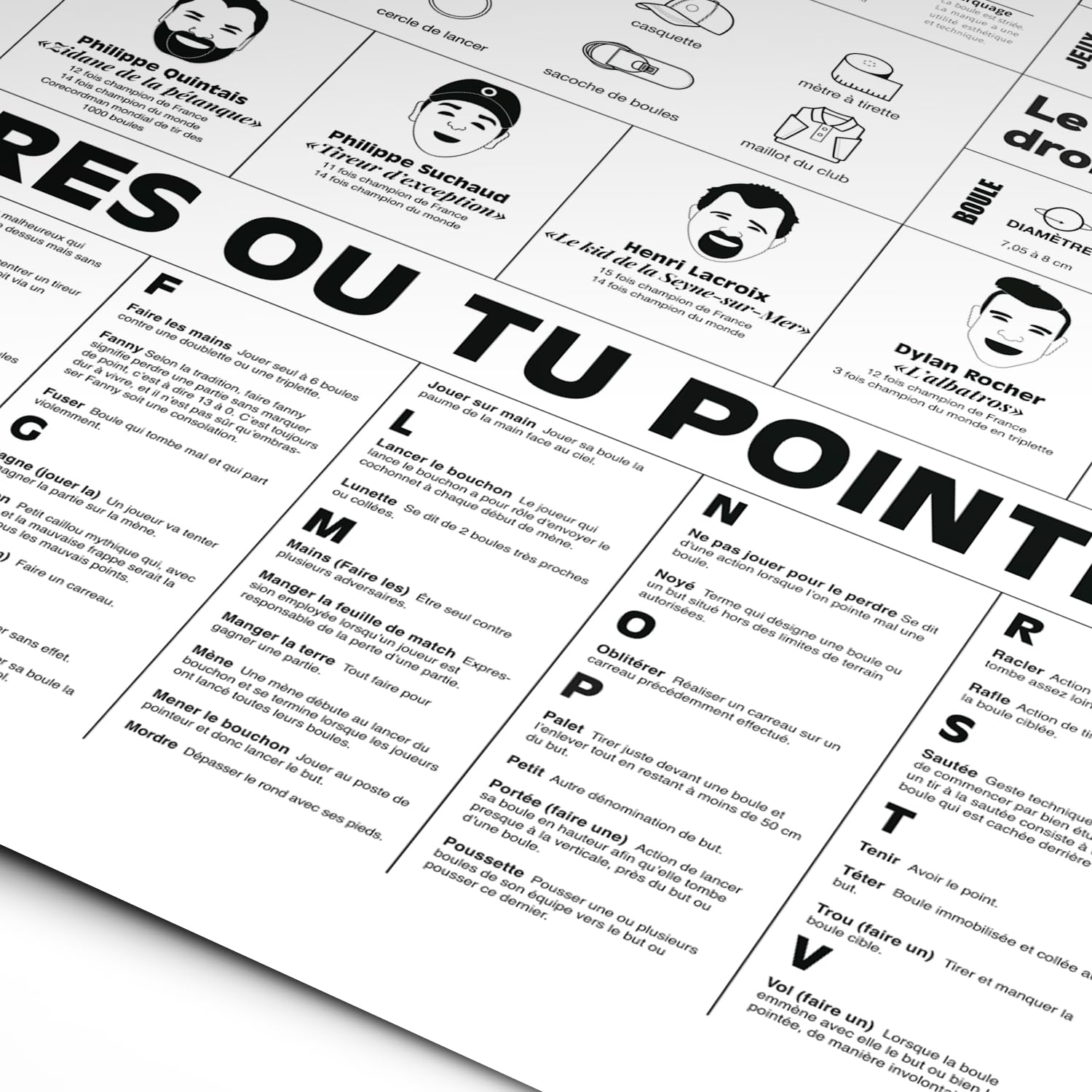 La Majorette à Moustache Poster The Manifesto of the Petanque, 50 cm x 70 cm - Image 4