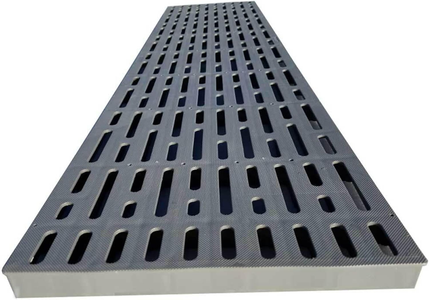 Patriot Docks, Reinforced Poly 1x4 Single Board, 24in. Span Gray, Length 47.5 in, Width 11.5 in, Model# 10850