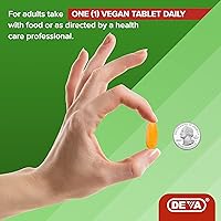 Vista 6 de DEVA Glucosamina vegana MSM y condroitina + cúrcuma, CMO, boswellia, ácido hialurónico y más, fórmula mejorada no animal, 90 tabletas