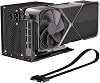 Tarjeta gráfica externa eGPU OCuLink, PCIe 4.0 x4 64Gbps de ancho de banda | Cable OCuLink SFF-8612 a PCIe x16 y SFF-8611 macho, carcasa para GPU externa para laptop y mini PC, compatible con fuente ATX 1