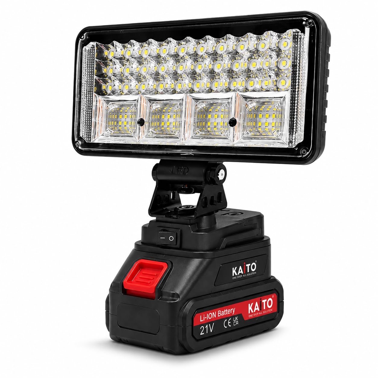 KAITO Powerfull 8x4 inch LED Focus Light Comes with A 21V Li-ion Battery for Strong and Long Lasting Performance, it Perfect for Night Work, Outdoor use, workshops, Vehicle Repair,-image-21