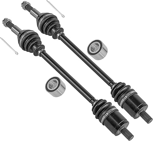 Caltric Eje delantero izquierdo derecho con rodamiento compatible con Cub Cadet Volunteer 465 466 Diesel Tracker 2x