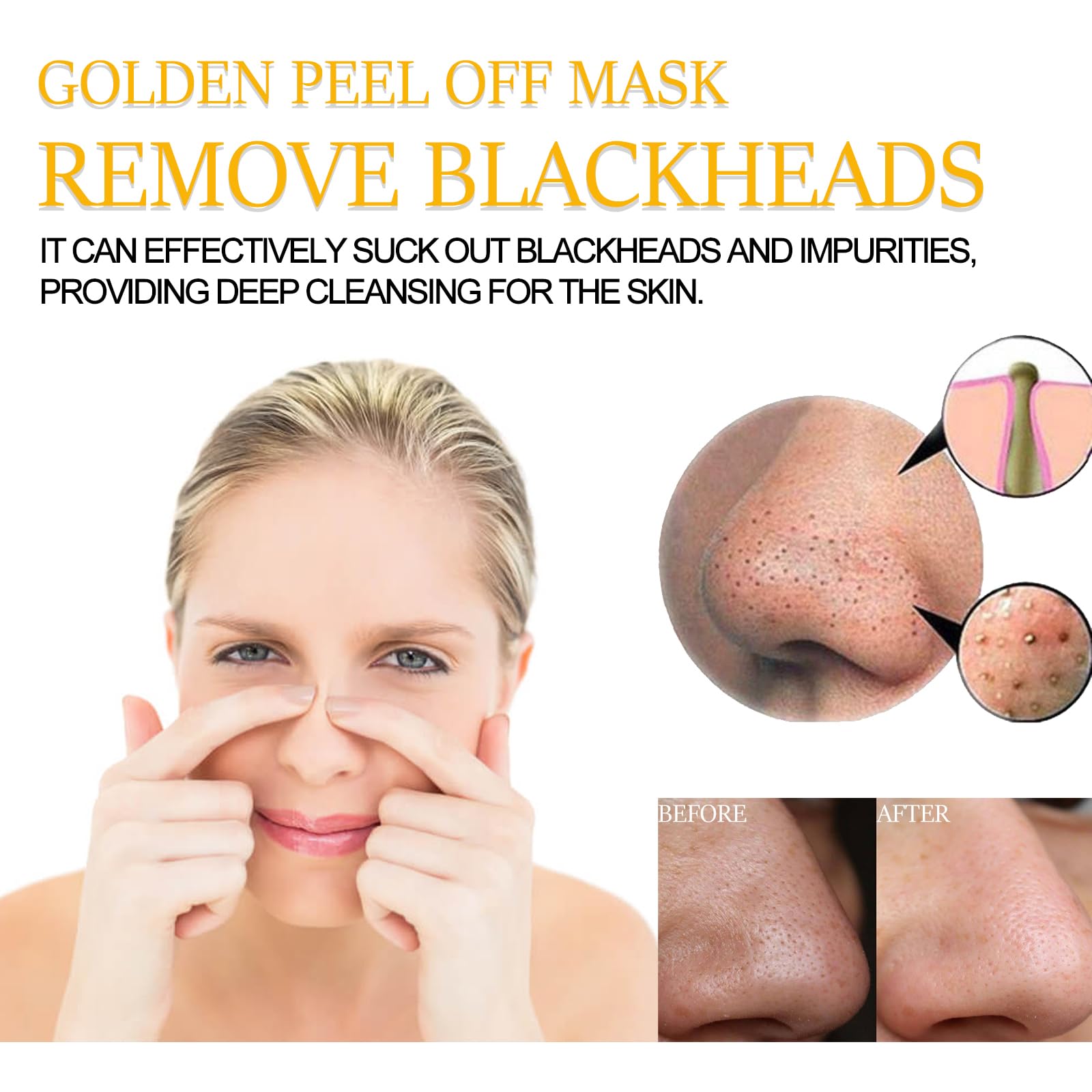 Gold Foli maska peel-off, 98% złotej folii, maska peel-off, maska na twarz, złuszczająca maska, przeciwzmarszczkowa maska, maseczka przeciwzmarszczkowa, ujędrniająca