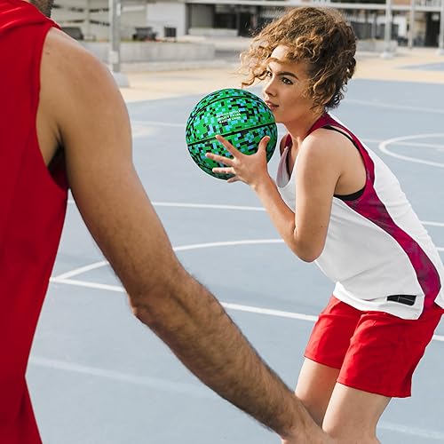 Miniatura 46 de Balón de baloncesto de goma oficial para interiores y exteriores, para hombres, tamaño 3/4/5/6/7 para niños, jóvenes, adolescentes, niños y niñas,