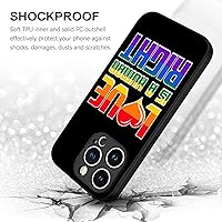 Vista 5 de Love is A Human Right Rainbow LGBT Pride - Funda compatible con iPhone 16 15 14 13 12 11 Pro Max Samsung Galaxy S24 S23 S22 S21 S20 FE Plus