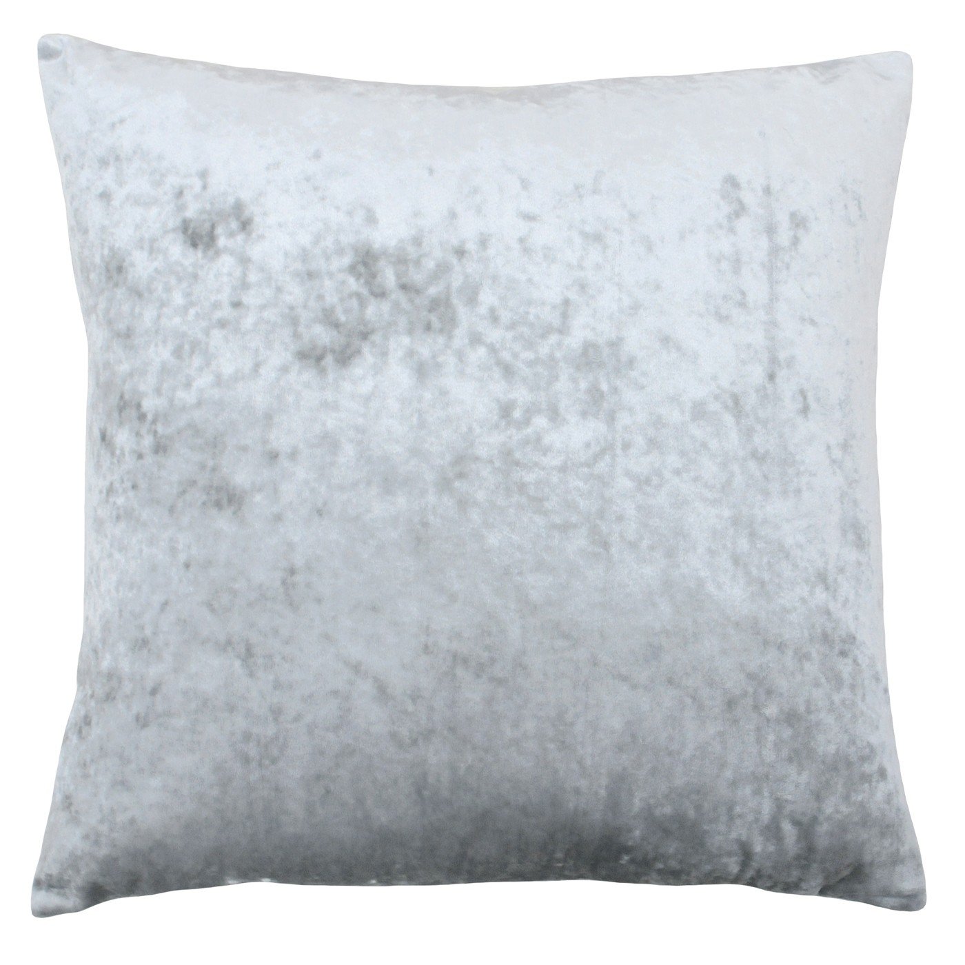 Paoletti Silver Riva Verona Cushion Cover Square - Velvet Feel - Crushed Velvet Look - Hidden Zip Design - 100% Polyester - 55 X 55Cm (22" X 22" Inches) - Designed In The Uk