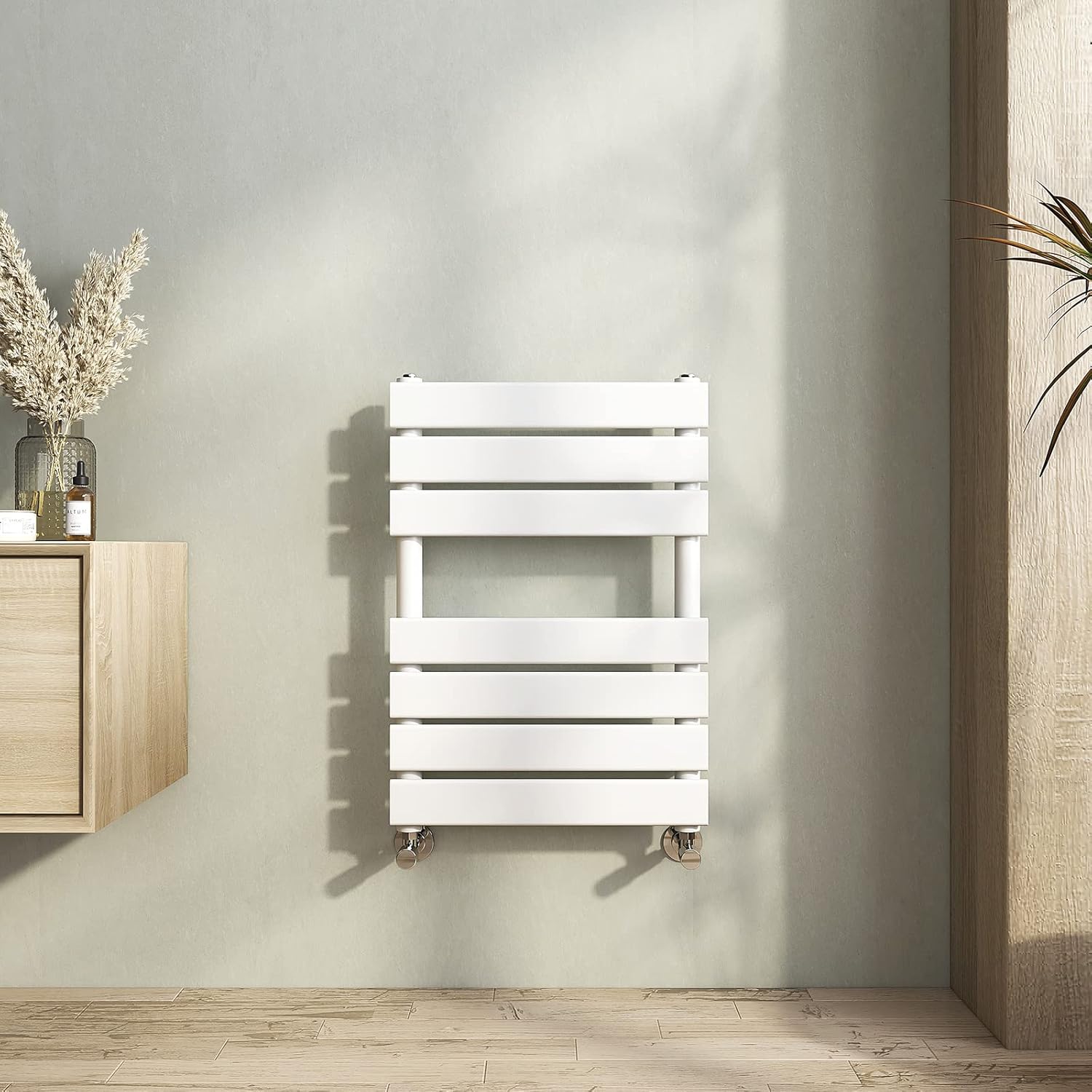 Heilmetz Heated Towel Rail, Bathroom Radiator Towel Rail 650mm x 450mm