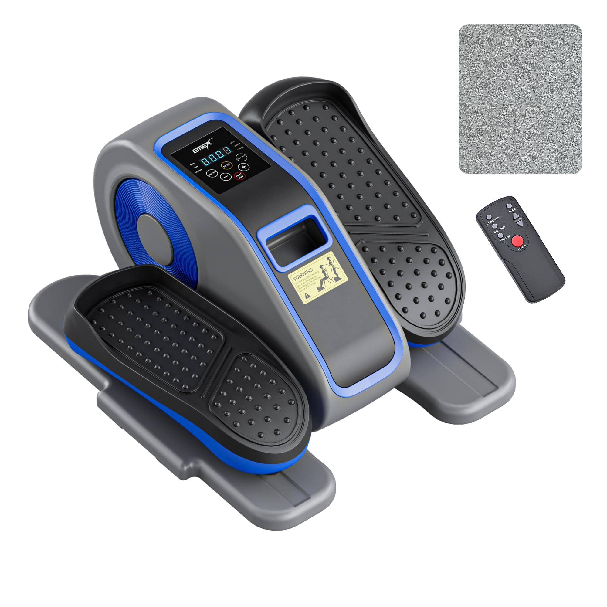 Under Desk Elliptical Machine,Electric Seated Pedal Exerciser,Mini Compact Elliptical Machine for Seniors Adults and Teens, Elliptical Pedal Exerciser with Remote,LCD Monitor,Mat