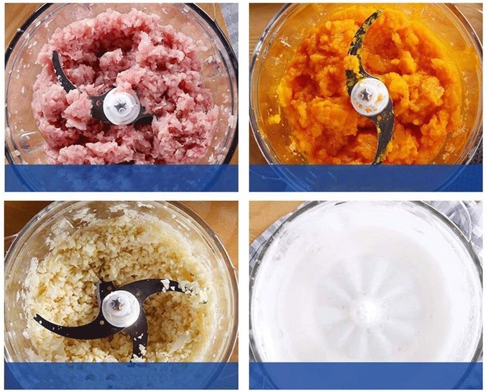 Food Processor, Household Electric Meat Grinder, Stainless Steel Meat Grinder, Meat, Vegetable, Fruit and Nut Grinder (271 * 207 Mm)