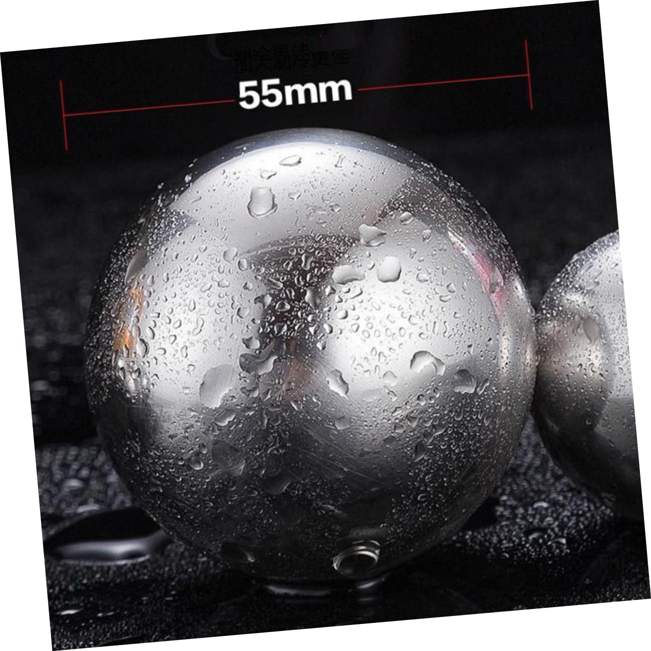 CIYODO Ice Stone Personalized Whiskey Stone High Cooling Wine Stone Drink Chiller Whiskey Chilling Ball Sphere Whiskey Rocks Beverage Chilling Stone Clip on Vodka Chilling Stones Silver