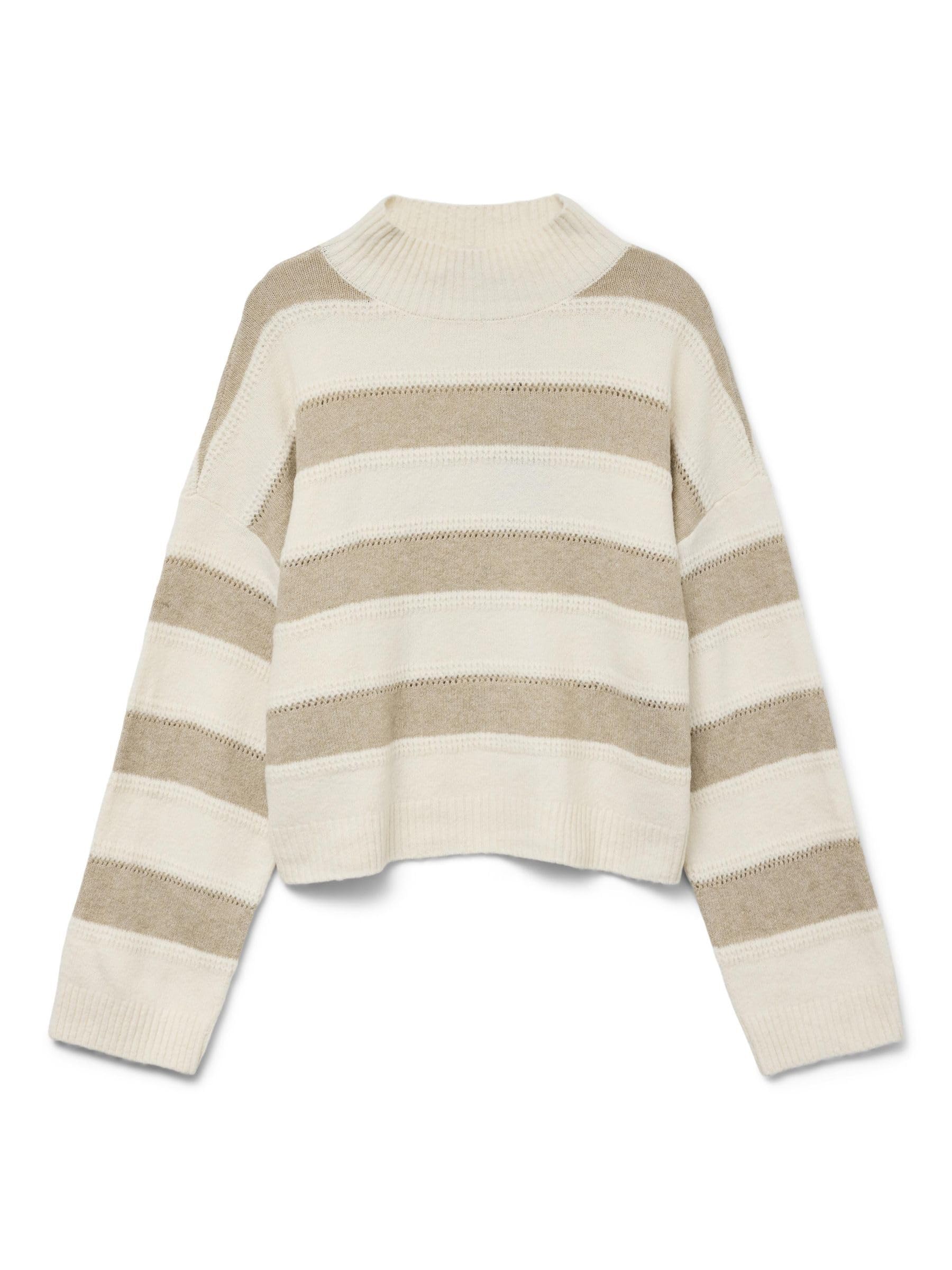 Vero Moda Vminez LS Highneck Short Pullover Boo Vminez LS Highneck - Jersey Corto Boo Mujer (Pack de 0)