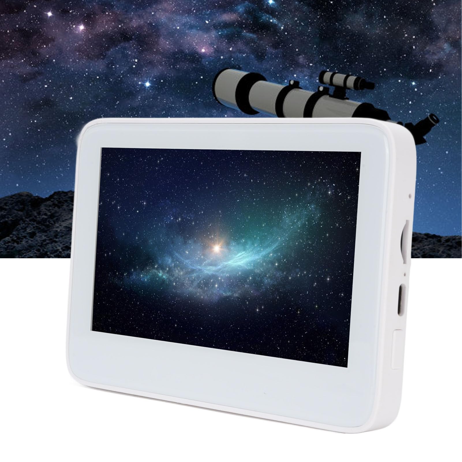 Voce per oculare elettronici Glomora, telecopera telecopica con videocamera 12 MP 4k 5 pollici a schermo TFT oculare elettronico per telescopi astronomici binoculari monoculari