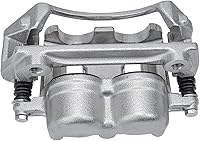 Vista 6 de Detroit Axle - Pinza de freno de disco delantera del lado del conductor + pastillas de freno de cerámica con repuesto de hardware para Ford F-150