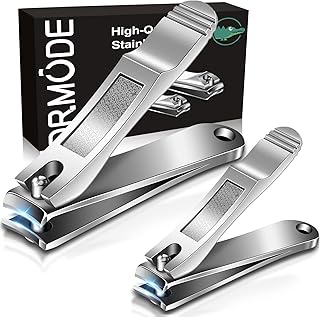Sponsored Ad - Nail Clippers Set for Fingernail Toenail - DR. MODE Large & Small 2 Pack Professional Stainless Steel Toe N...