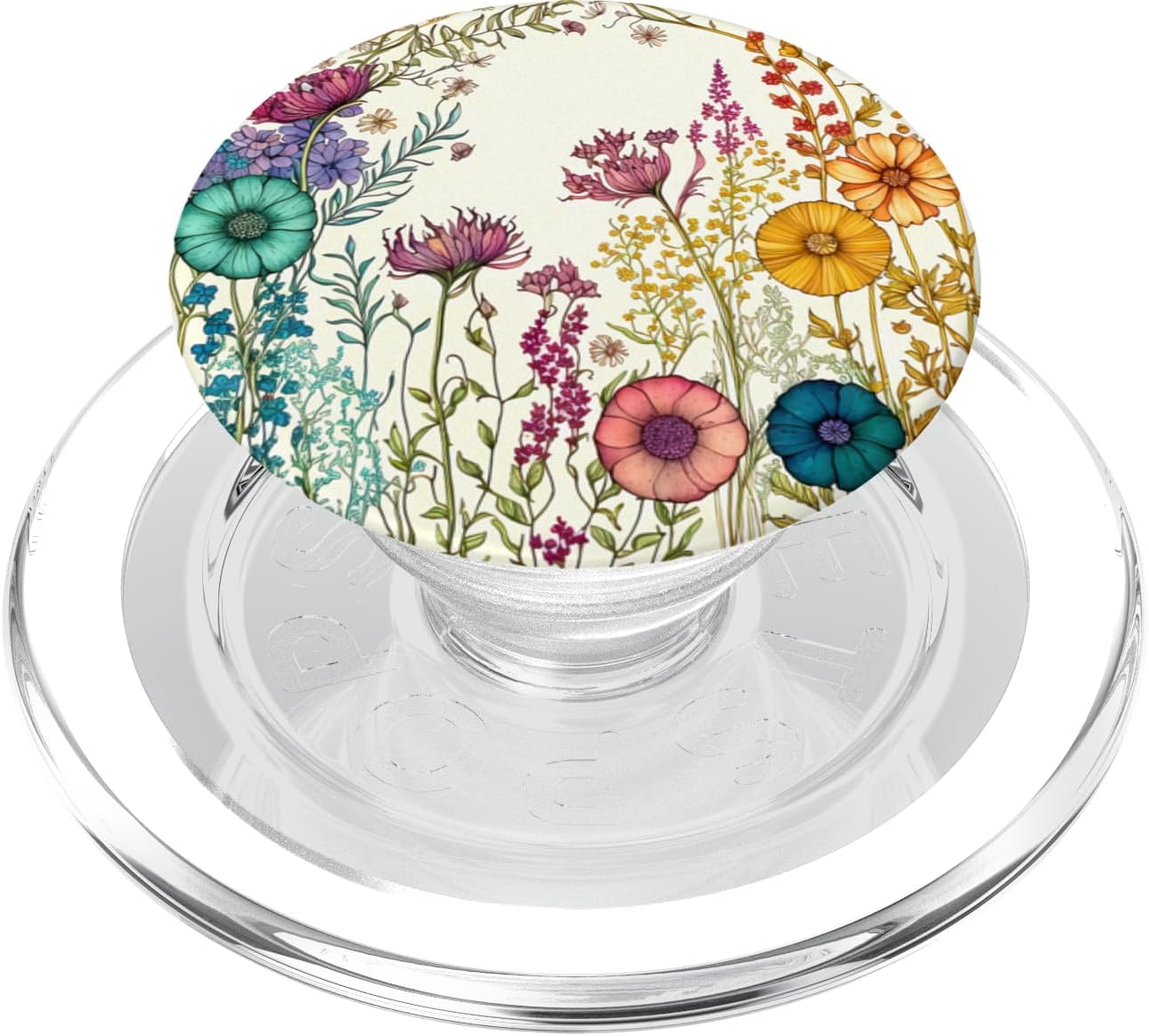 Floral Foliage Flower Botanical Nature Vegetation Flowery PopSockets MagSafe PopGrip for iPhone