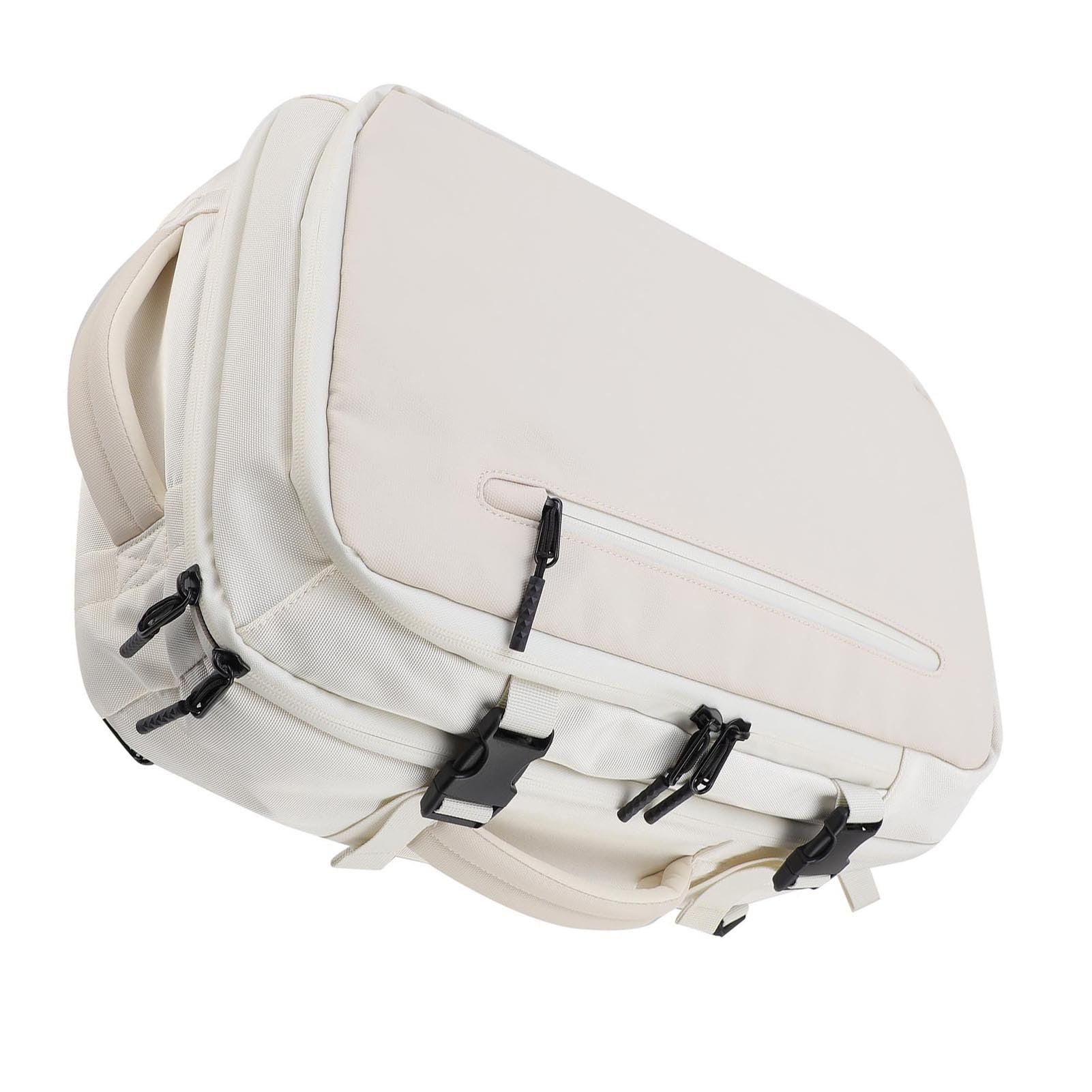 Backpack 30L Vacuum Compression Sackepack Extensible de Voyage avec Plusieurs Compartiments pour la Randonnée de Camping Commercial (White)