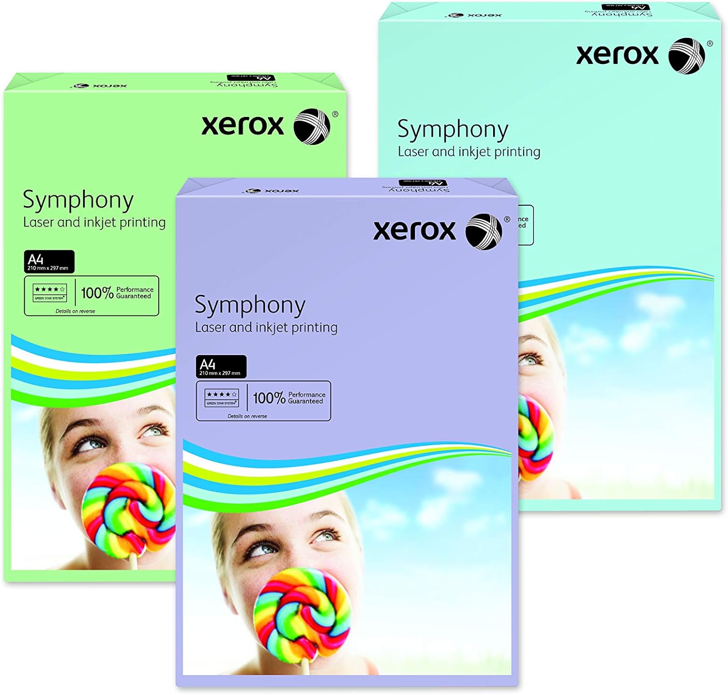 NEW! Box Symp 80 A3 Mid Green Paper 5 Re