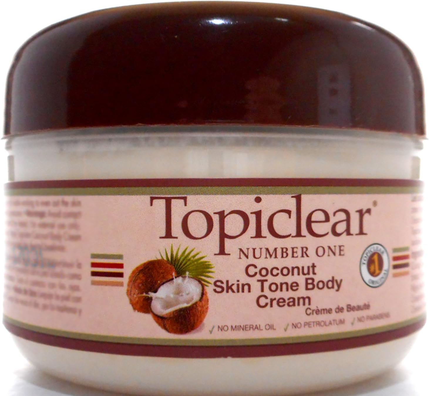 Coconut Skin Tone Body Cream 170g (EU) with Chear Coconut Oil 200ml