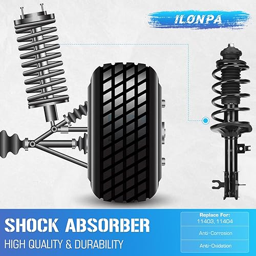 Miniatura 6 de Puntales delanteros con resortes helicoidales para Chevrolet Aveo 2004-2011 / Chevy Aveo5 2007-2011 / Pontiac Wave 2005-2008 / Pontiac G3 2009-2010,