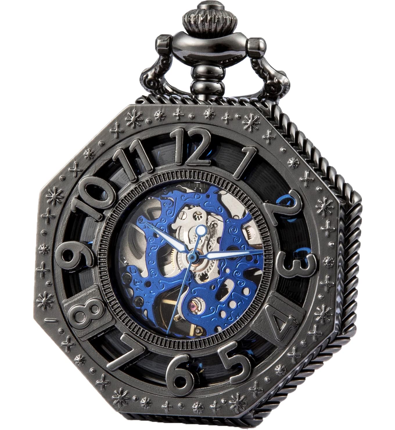 Orologio Da Tasca Meccanico SEWOR A Carica Manuale, Quadrante Grande Con Lente, Bronzo