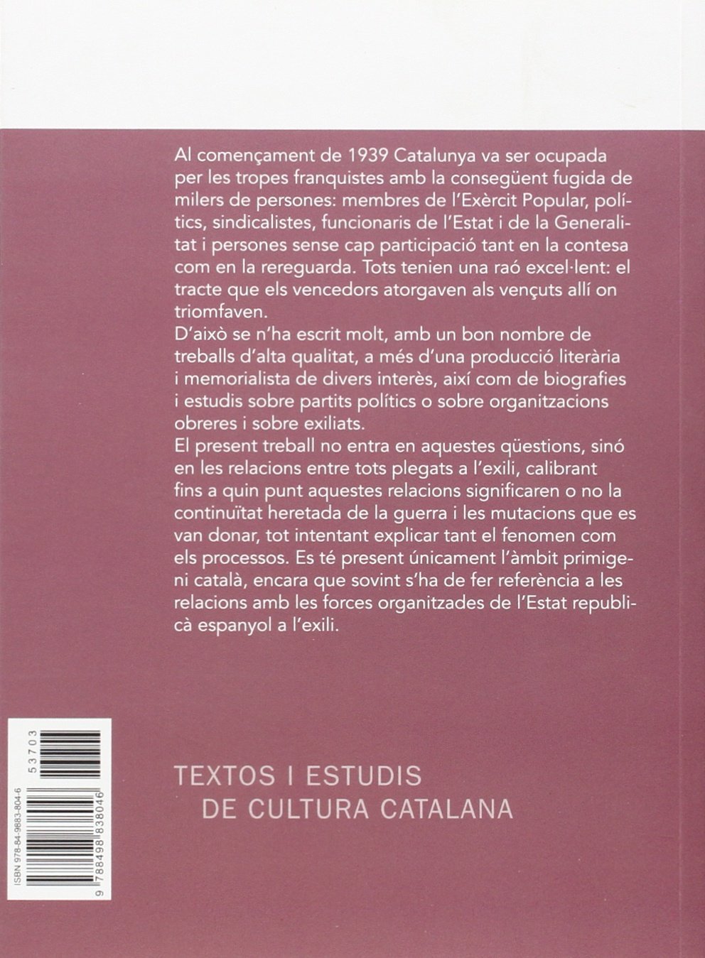 La política en la maleta: Les relacions entre els partits i sindicats catalans a l'exili