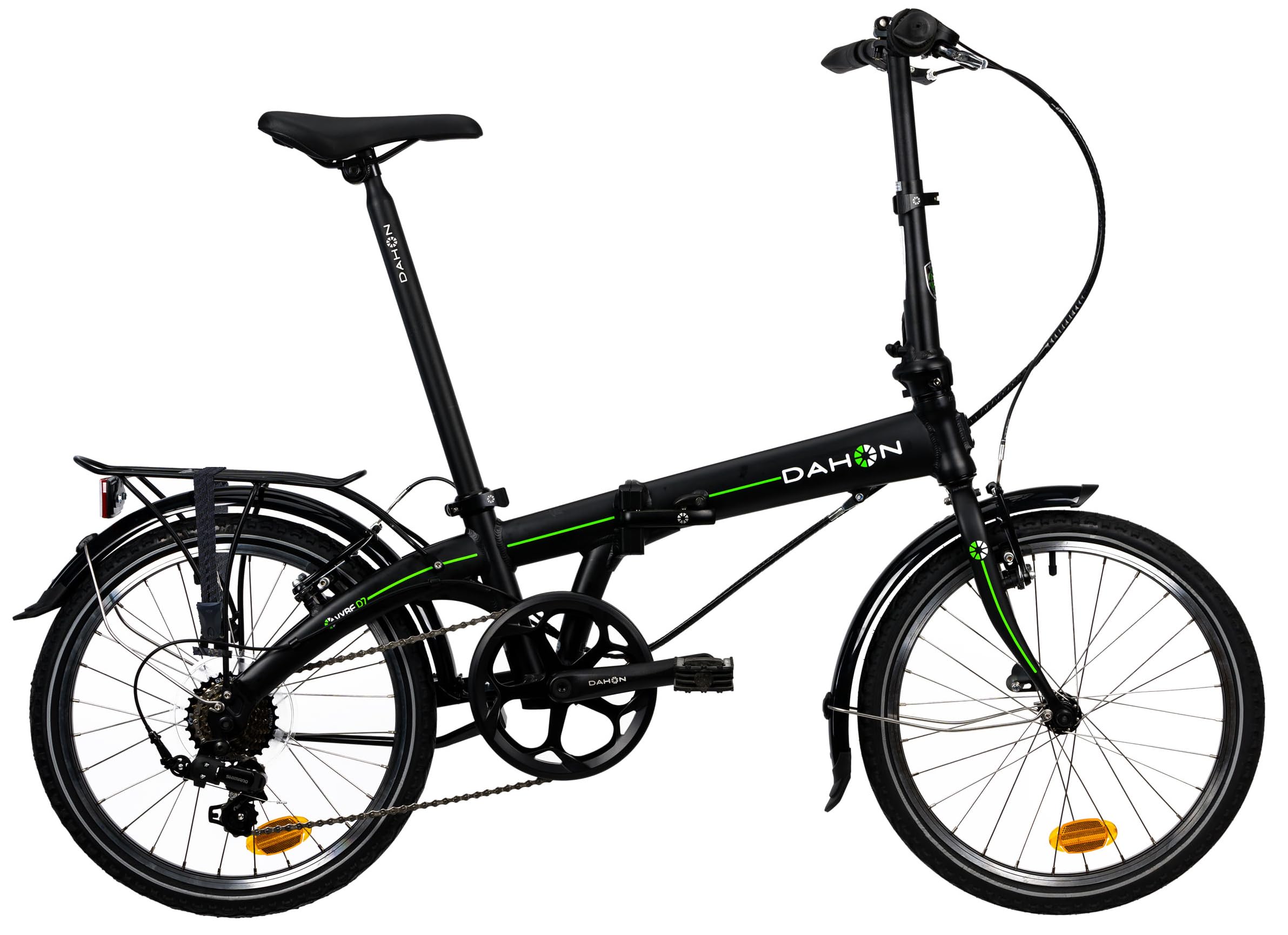 DAHON VYBE D7 klappfahrrad Erwachsene, Klapprad 20 Zoll Faltrad 7 Speed Gears Leichter Aluminiumrahmen Folding Bike, Faltbares Citybike für Pendler und Reisen Sport & Freizeit
