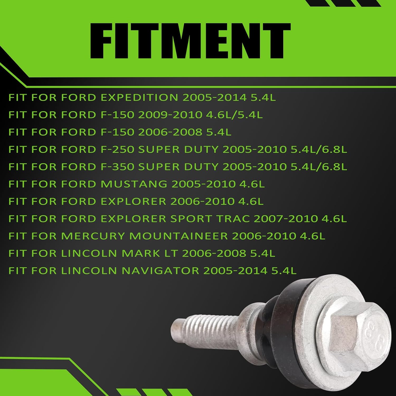 9 PCS 7L1Z-6C519-A Engine Valve Cover Bolt Fits for Ford f150 f250 f350/ Expedition/Explorer/Super Duty/Mustang for Expedition Left Valve Cover 2005-2014 5.4L