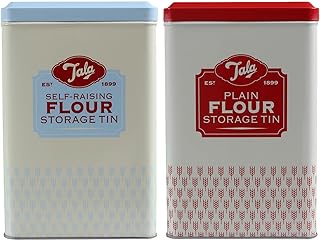 Set of Plain & Self Raising Flour Tins