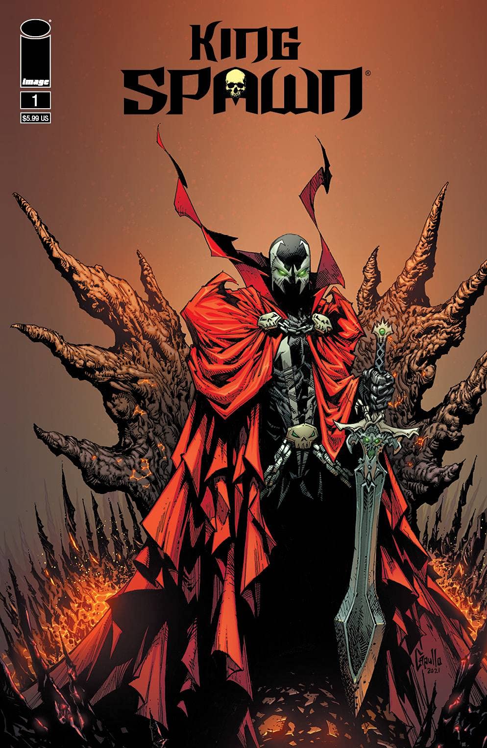 KING SPAWN 1 CVR E CAPULLO IMAGE COMICS RELEASES 8 25 2021 | amzdealz