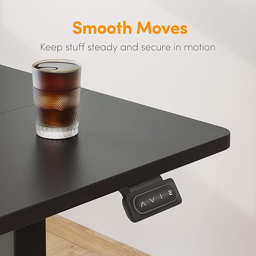 Miniatura 4 de Cubiker Escritorio de Pie de 40 x 24 Pulgadas, Mesa Eléctrica de Oficina en Casa de Altura Ajustable, Escritorio Sit-Stand con Tablero de Empalme,