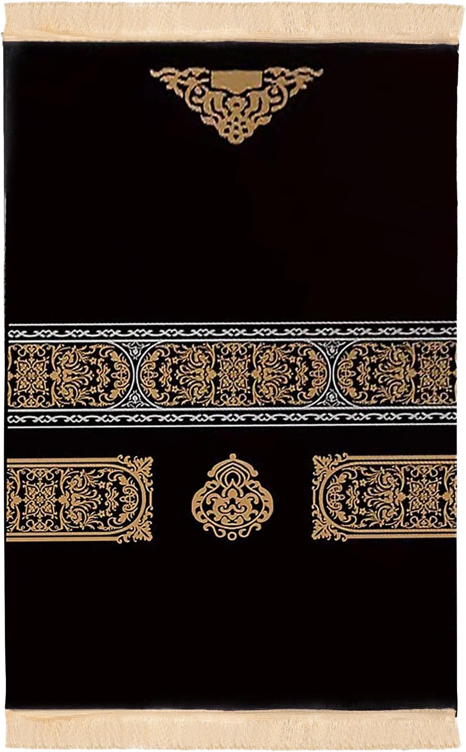 Premium Islamic Muslim Prayer Rug, Padded Muslim Prayer Mat for Men & Women, Soft Islamic Prayer Carpet Mat for Ramadan Eid Wedding Birthday Graduation, Great Ramadan Gifts, 31.5 x 47.2 inches