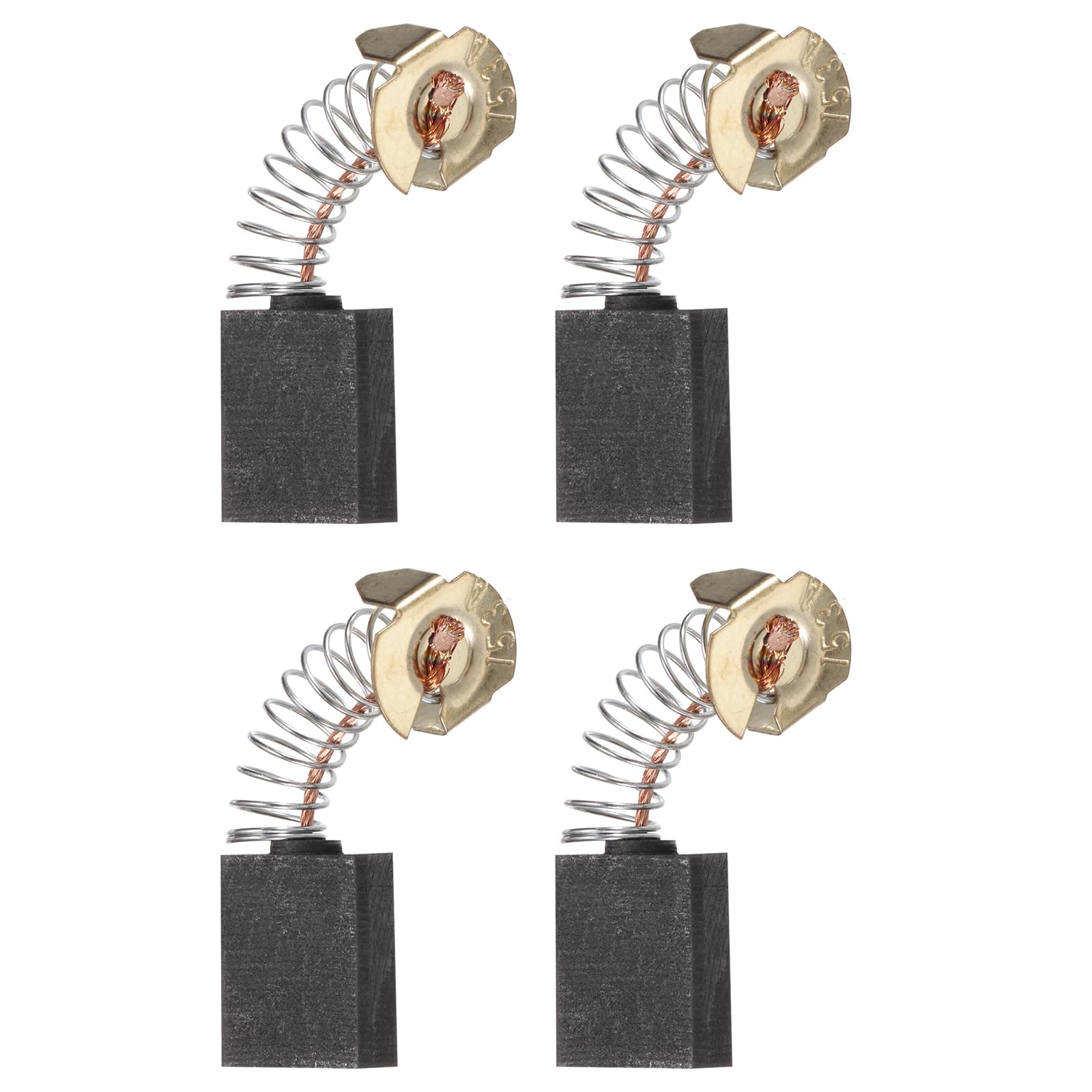 sourcing map 4 Pack Carbon Brushes Set Replaces 17x13x6.5mm for Most Power Tools Electric Hammer Drill Motor Circular Saws Replacement Part โ image 1