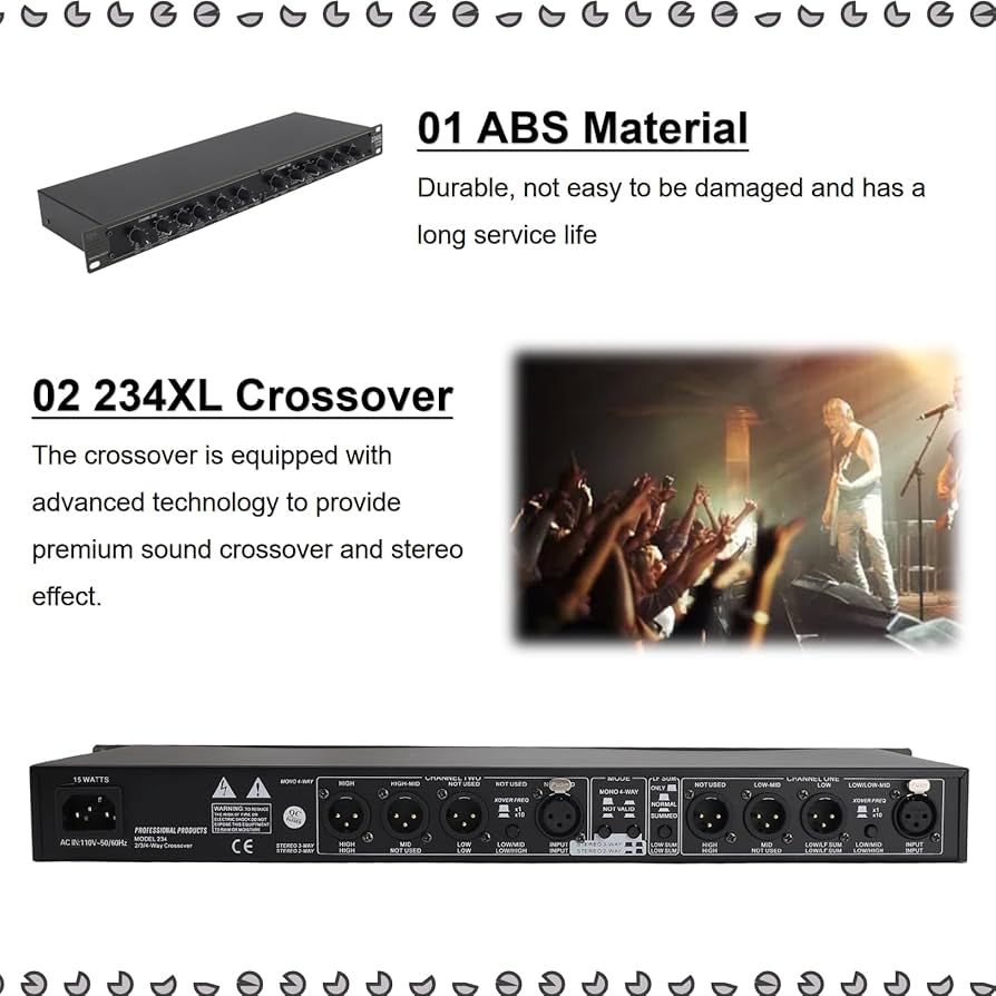 Cross Over 234XL Electric Crossover, Professional Stereo 2/3