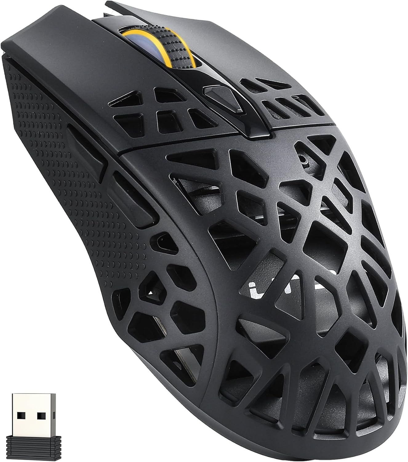 LTC GM023 Tri-Mode Wireless Gaming Mouse, 79g Ultra-Light Honeycomb Ergonomic Gaming Mouse, 2.4Ghz/BT/Wired, 6-Level DPI 4800, 6 Programmable Buttons, Pro Software LTC GM023 Tri-Mode Wireless Gaming Mouse, 79g Ultra-Light Honeycomb Ergonomic Gaming Mouse, 2.4Ghz/BT/Wired, 6-Level DPI 4800, 6 Programmable Buttons, Pro Software