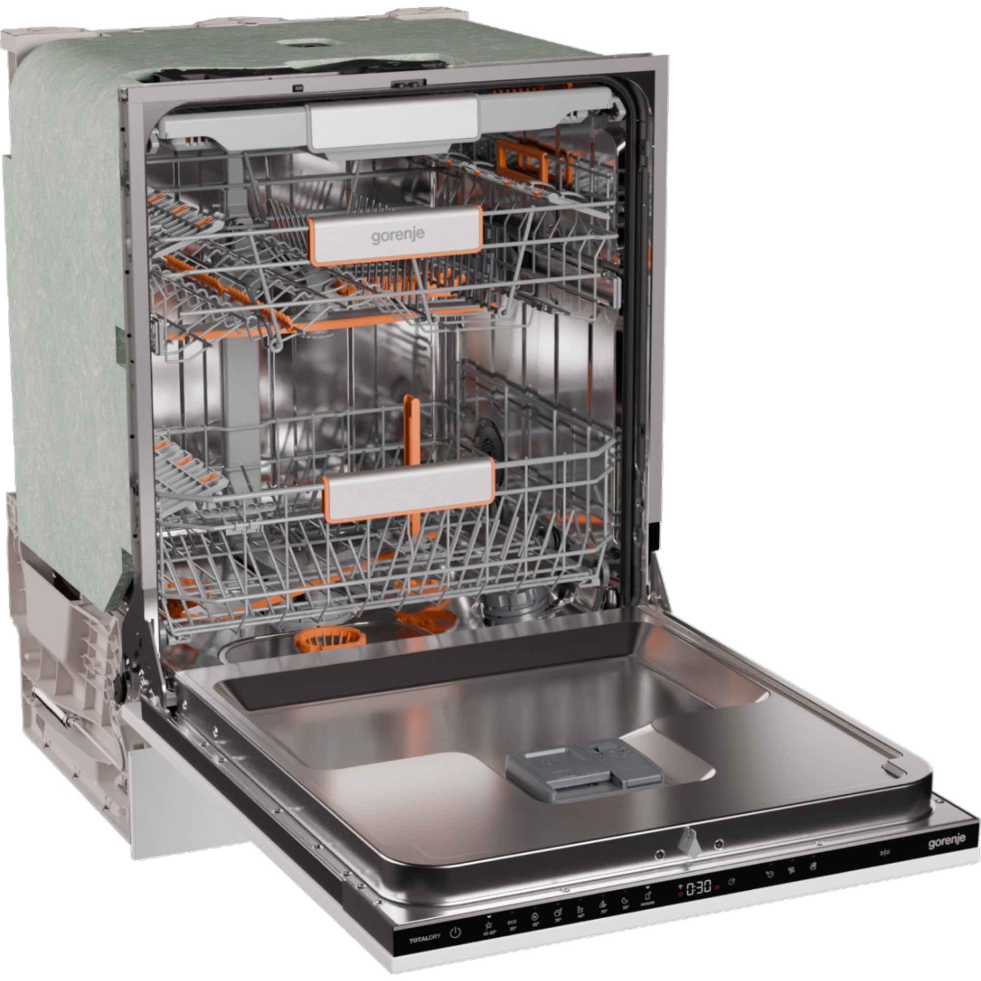 Gorenje ULTRA16BWIFI Lavavajillas/empotrable delantero no incluido/fabricado en la UE, 60 anchos/16 mesas/7 programas/ConnectLife/programa nocturno/luz LED de estado/eficiencia energética: B