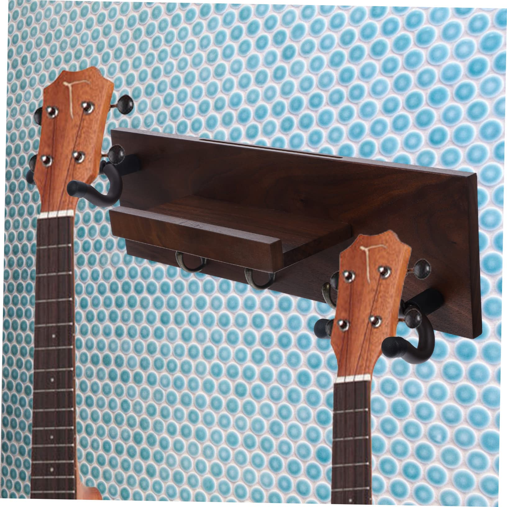 YARNOW Supporto da Parete per Chitarra in Gancio Multiplo per Ukulele e Violino Appendi Chitarra da Parete e Basso