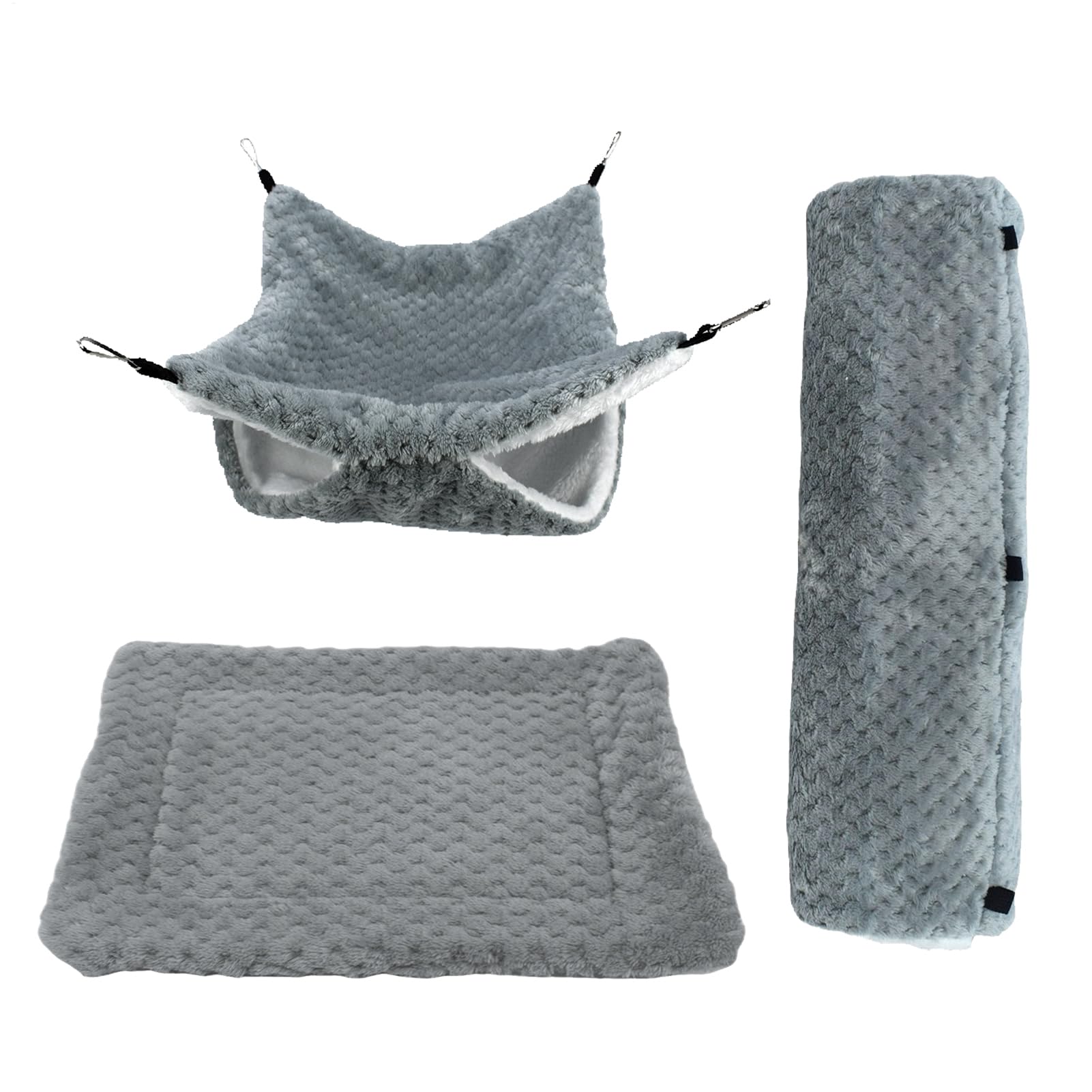 Abri d'hiver pour hamsters contre le froid, lit en peluche douce pour cage furet