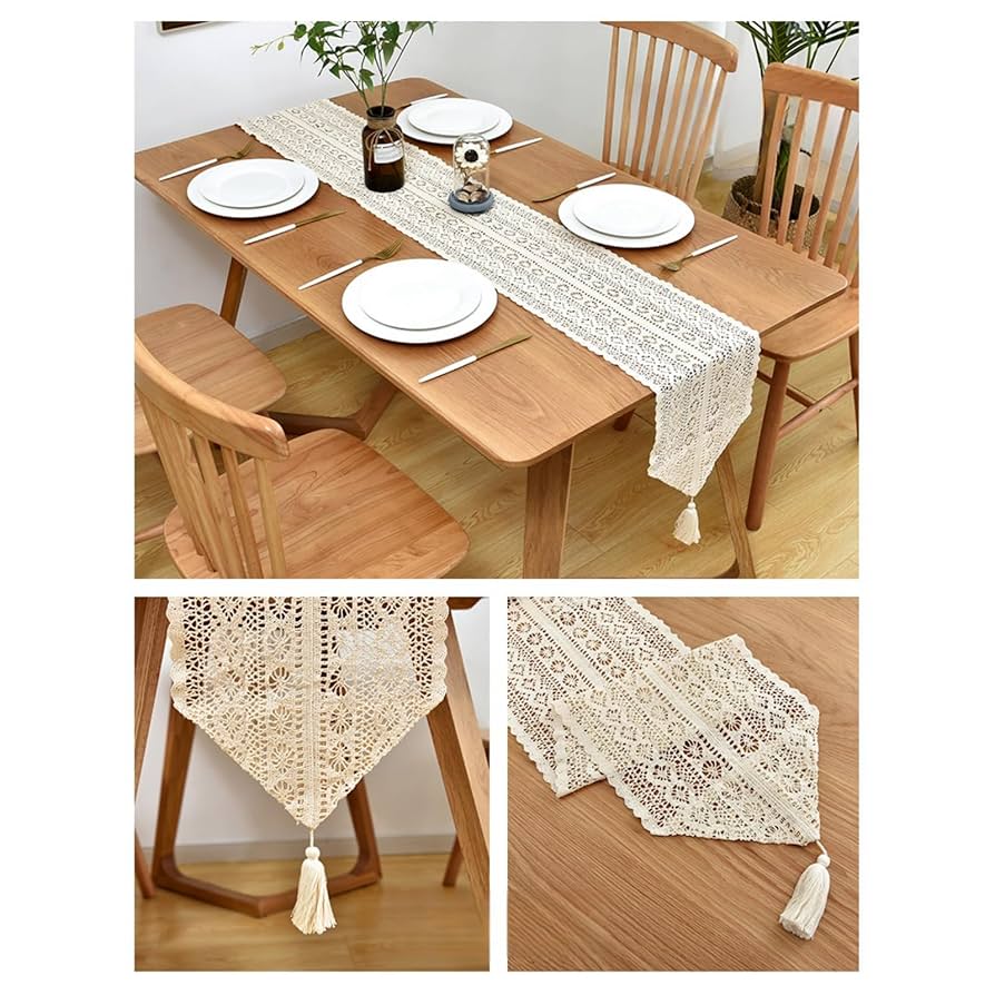 希少　アンティーク　フェレレース　エンジェル　天使　女神　テーブルランナー 希少アンティークフェレレースエンジェル天使女神テーブルランナー