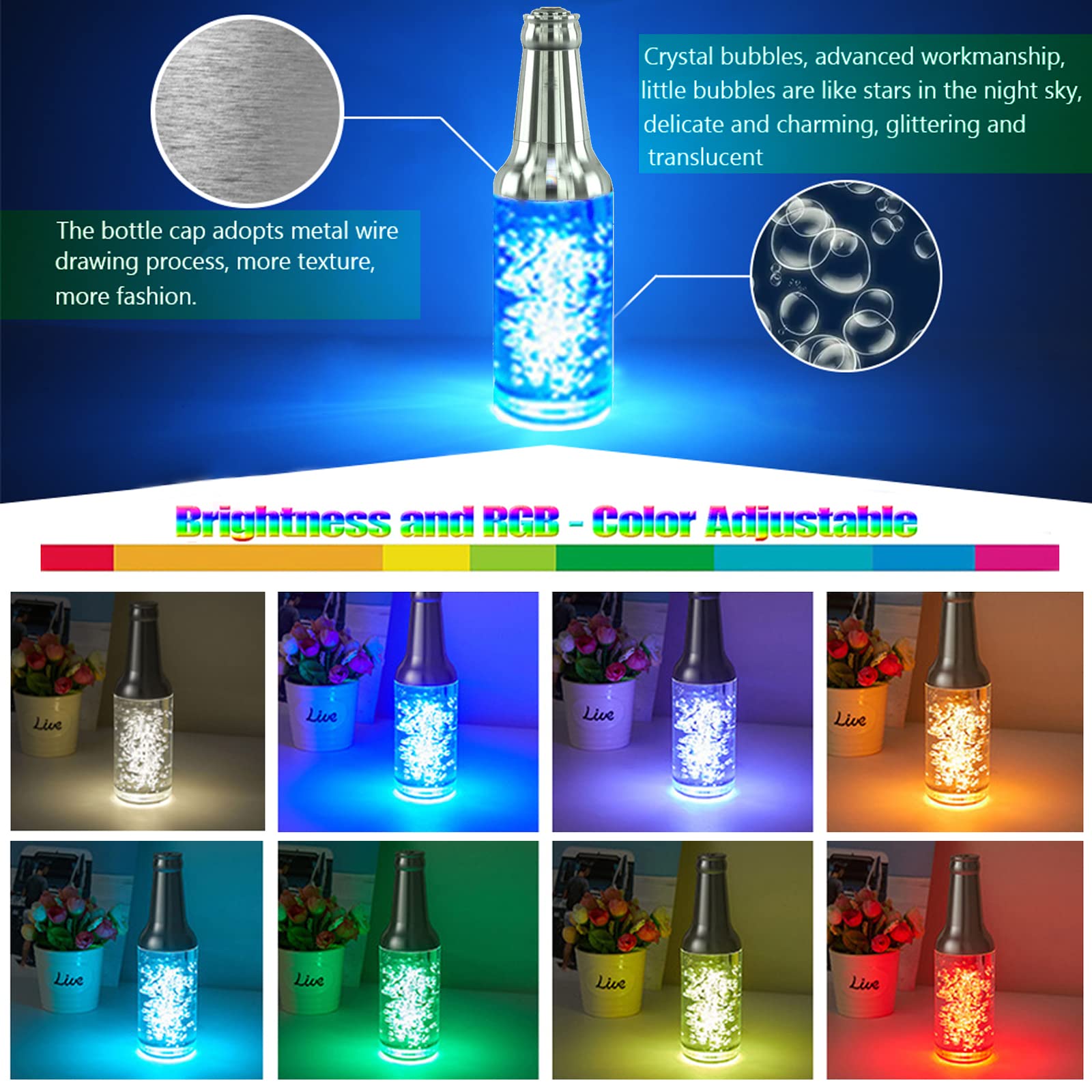 Baby LED nachtlampje - 7 Kleuren (set