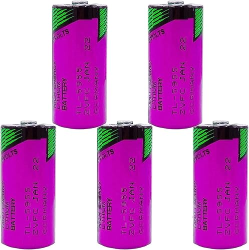 LITKEQ Paquete de 5 baterías TL-5955 de 3,6 V 23 AA 1650 mAh para batería de litio Tadiran de 3,6 voltios TL-5955