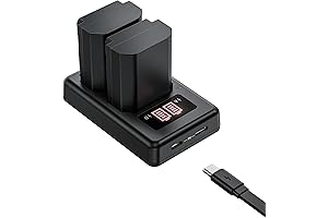 NP-FZ100 Battery Charger Set for Sony Alpha Cameras (2-Pack)