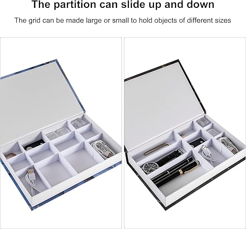 Miniatura 4 de Z111 - Juego de 3 libros decorativos para decoración del hogar, mesa auxiliar, estantería, libros falsos para decoración de decoración, caja de