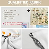 Vista 650 de Cenefas de cocina modernas con patrón de cobre marrón dorado para ventanas, cenefas opacas abstractas de marcas de arañazos y cortinas opacas