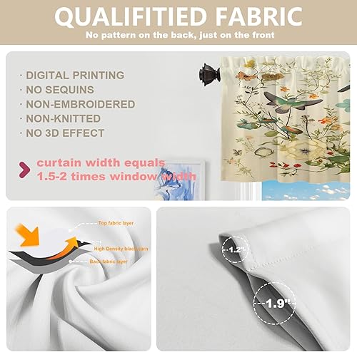 Miniatura 650 de Cenefas de cocina modernas con patrón de cobre marrón dorado para ventanas, cenefas opacas abstractas de marcas de arañazos y cortinas opacas