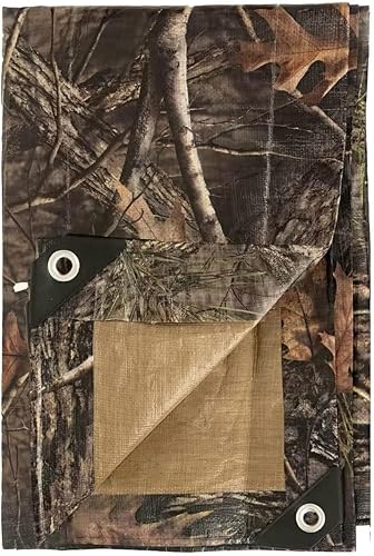 Vista 11 de LOOGU Lona impermeable resistente, cubierta de poliéster multiusos de camuflaje de árbol biónico 11mil LOOGU Super Tree Camo