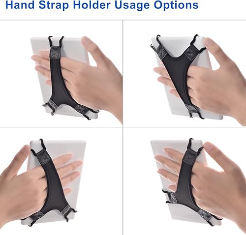 Miniatura 6 de TFY Bolsa protectora de transporte (gris oscuro), además de soporte para correa de mano para tabletas y lectores electrónicos de 6 pulgadas,