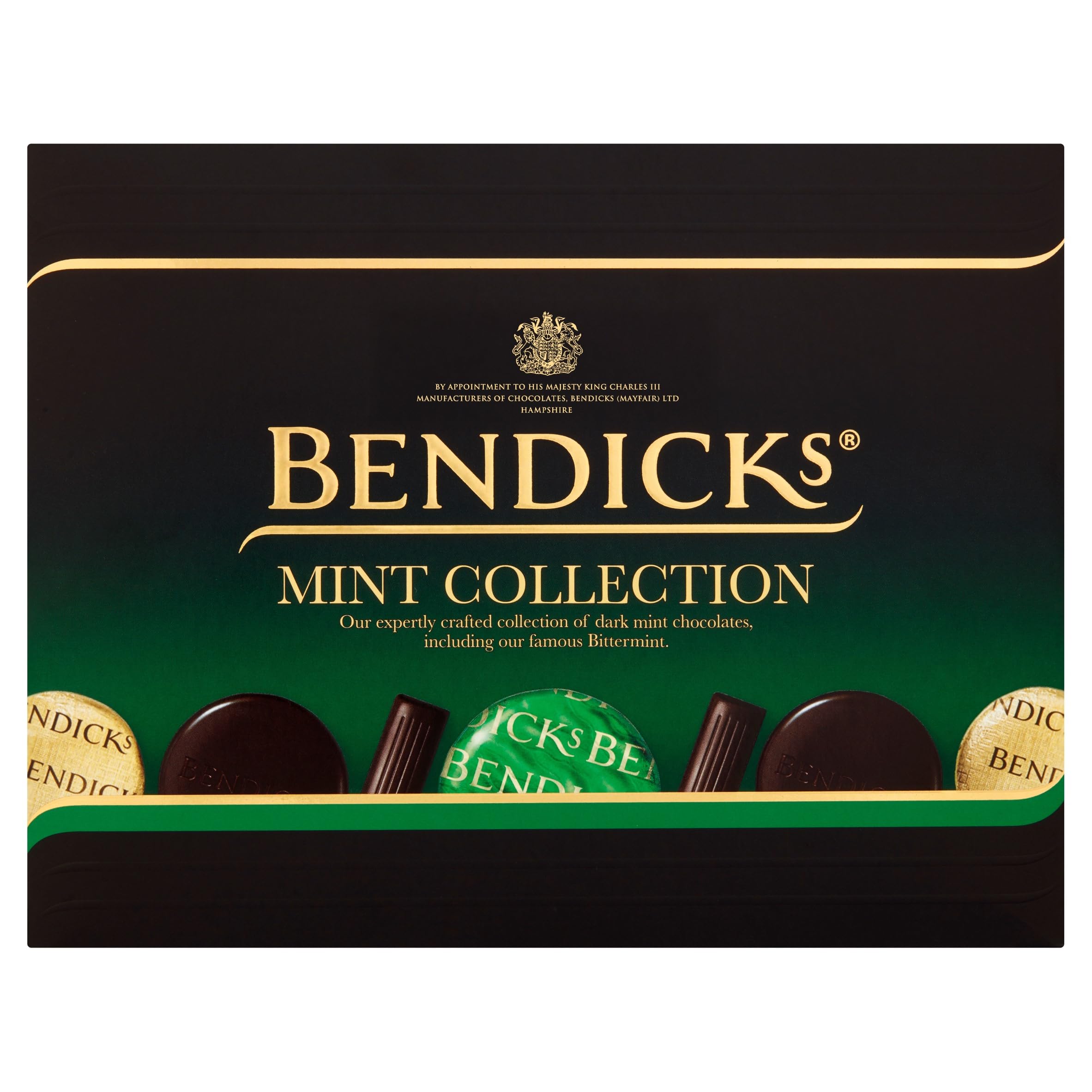 Bendicks Dark Chocolate Mint Collection - Bittermints, Chocolate Mint Crisps & Fondants, Assorted Minty Treats, 200 g (Pack of 1)