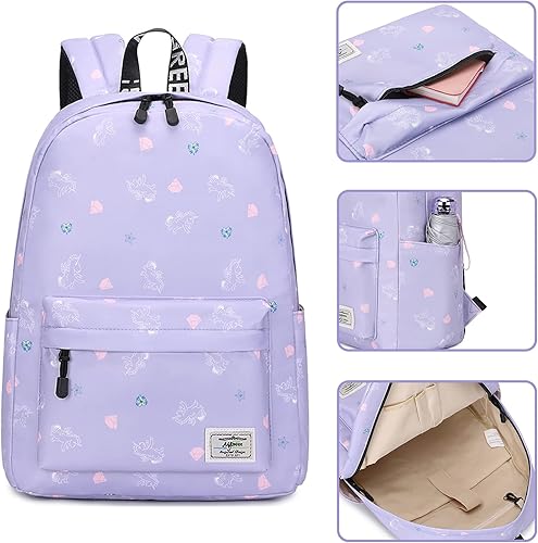 Miniatura 3 de Mygreen - Mochila escolar con bonitos diseños para niños y niñas, 11.5 x 15.7 x 5.1 pulgadas