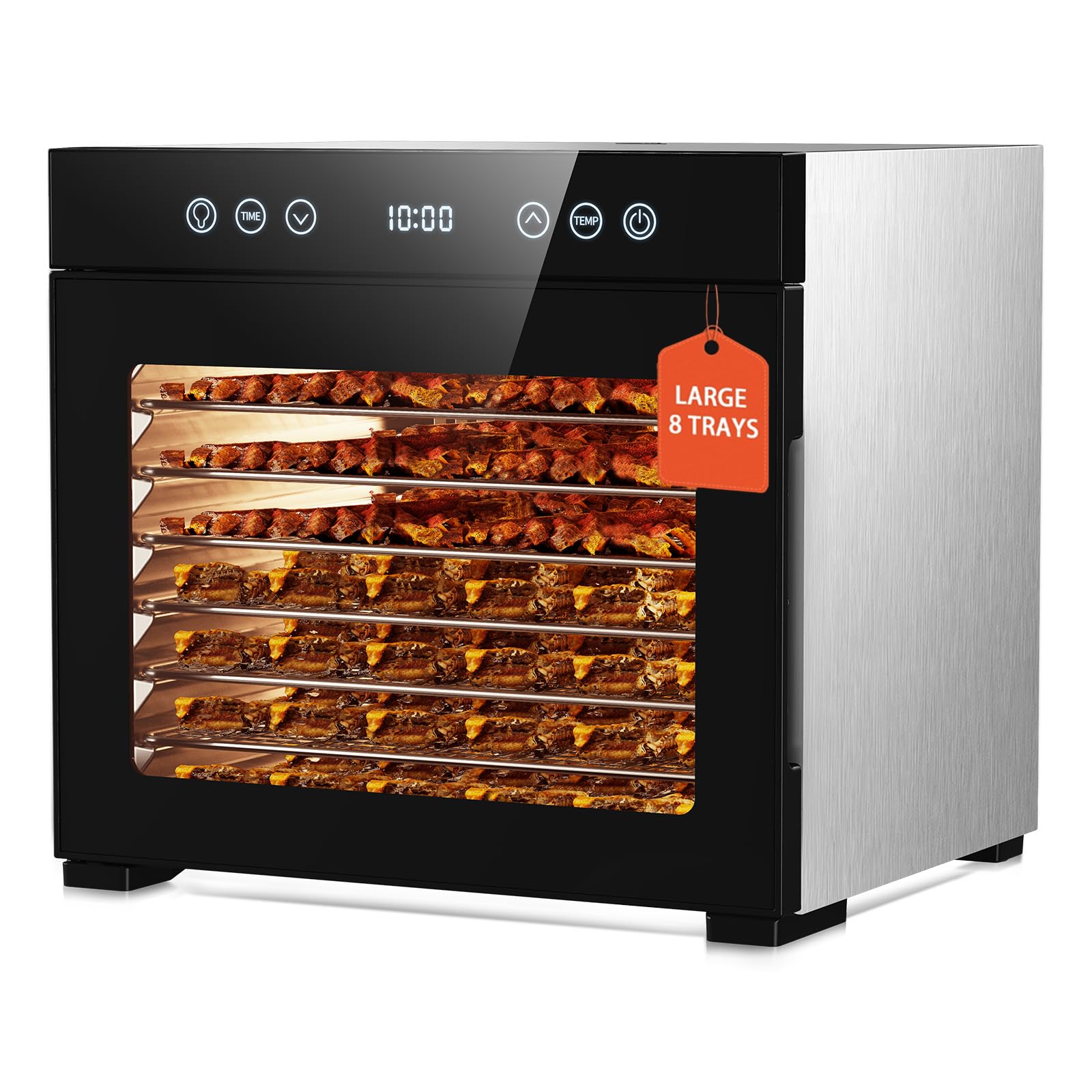 PSIIDAN Food Dehydrator 8 Trays Stainless Steel 650W