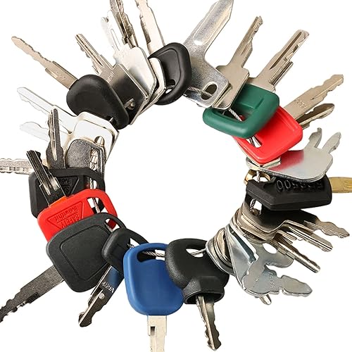 (30) Juego de llaves de equipo pesado compatible con Kobelco Case Cat Bobcat Deere Kubota Hyundai Doosan JCB Genie Volvo Manitou Hitachi New Holland